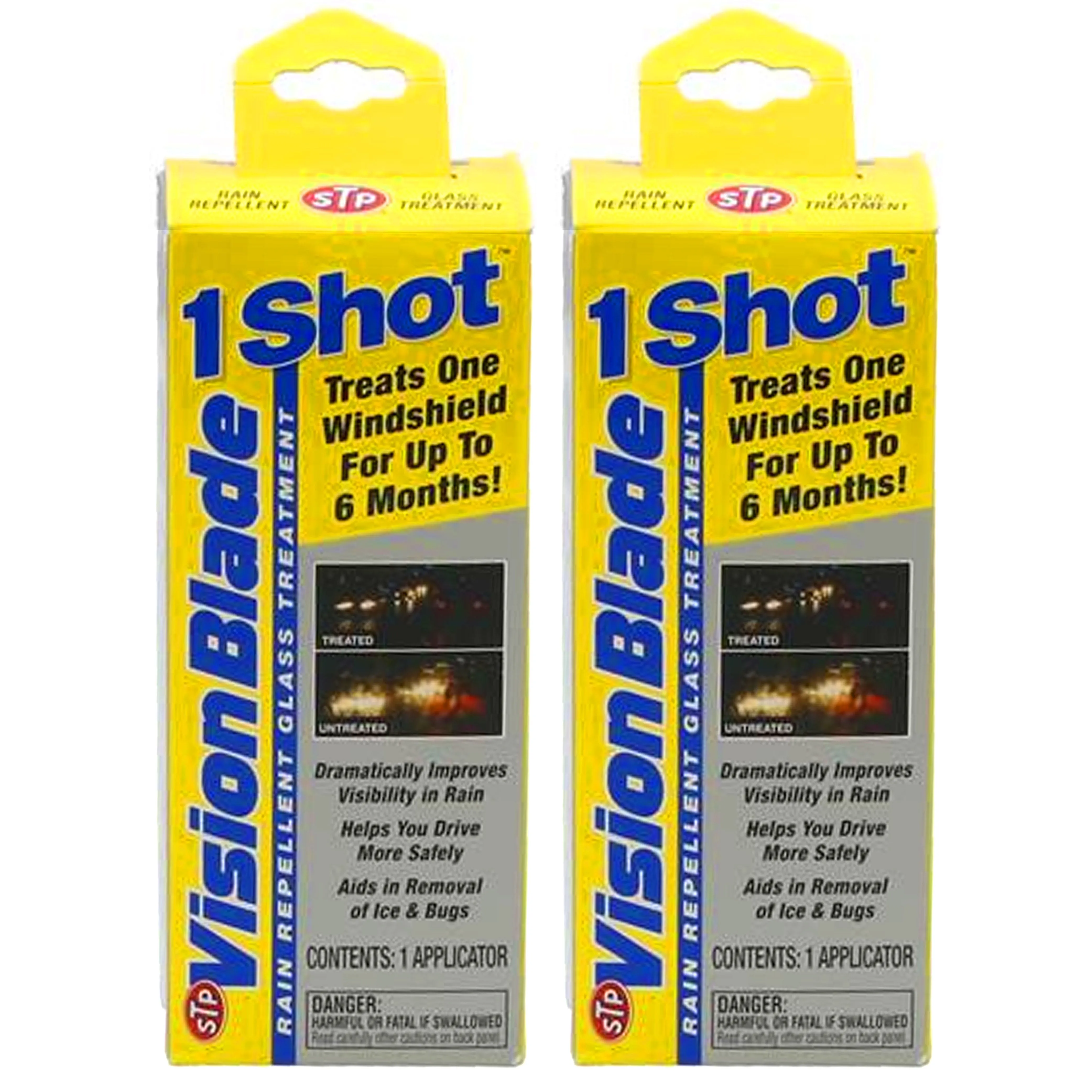 2 Anti Glare Rain Windshield Glass Water Repellant Treatment Coating Visibility
