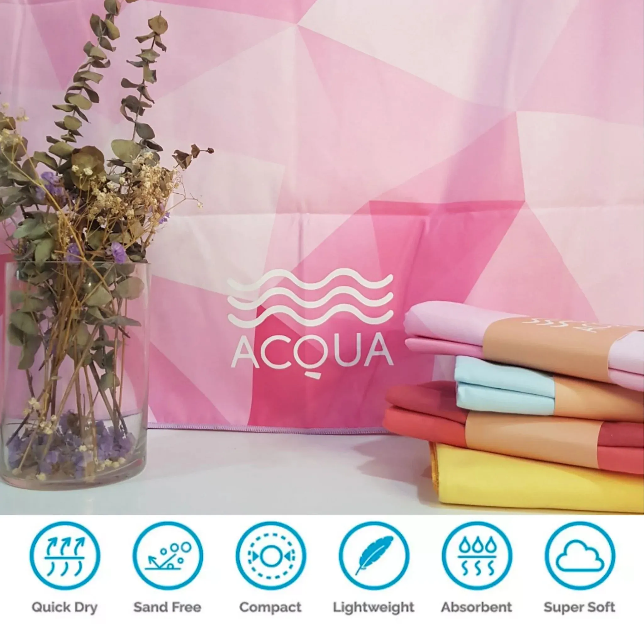 Acqua Beach Mat Pink Skies