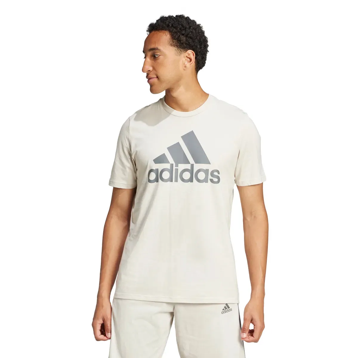 adidas Men's Big Logo Single Jersey Tee (Tall)