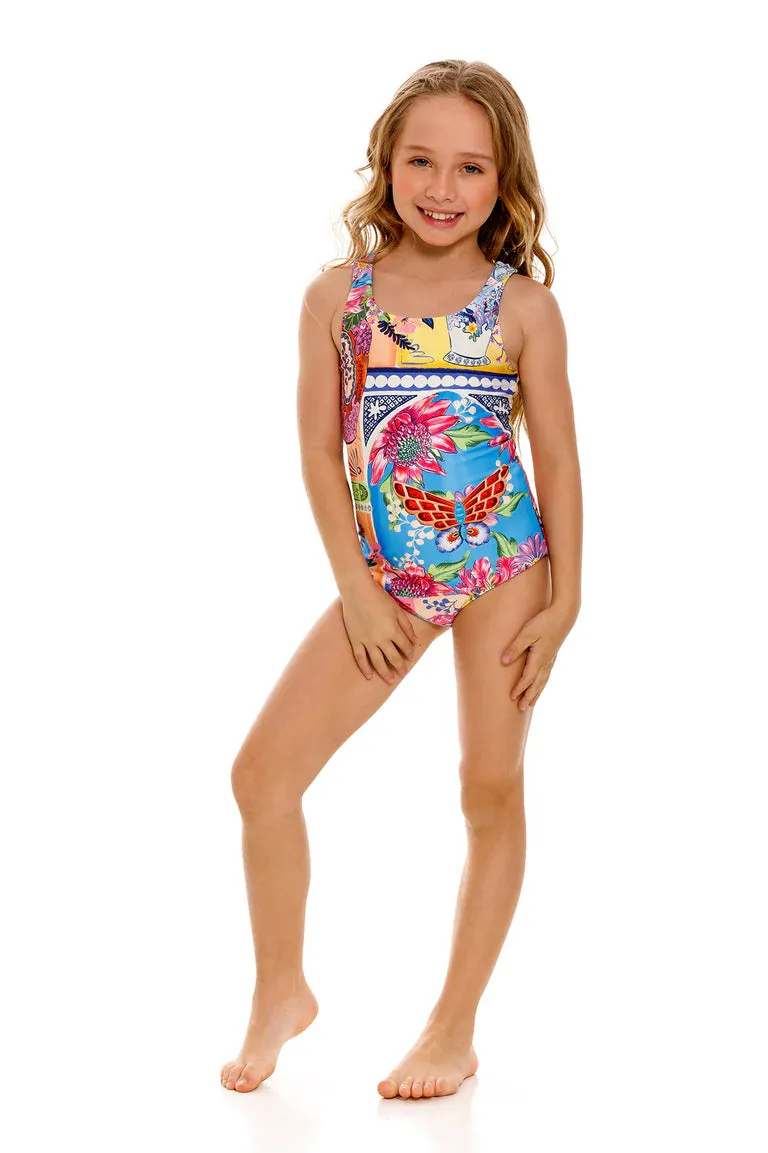Agua Bendita Nate Vessel Kid's One Piece Swimsuit