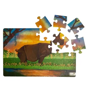 ALT Retail Floor Puzzle- Indian Rhinoceros