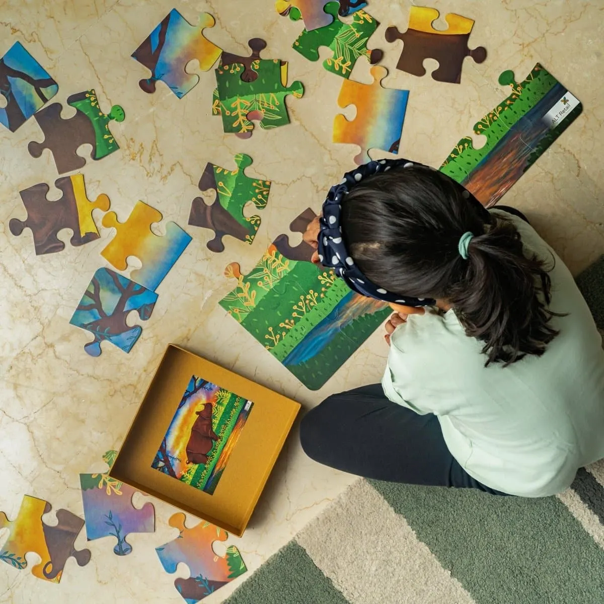 ALT Retail Floor Puzzle- Indian Rhinoceros