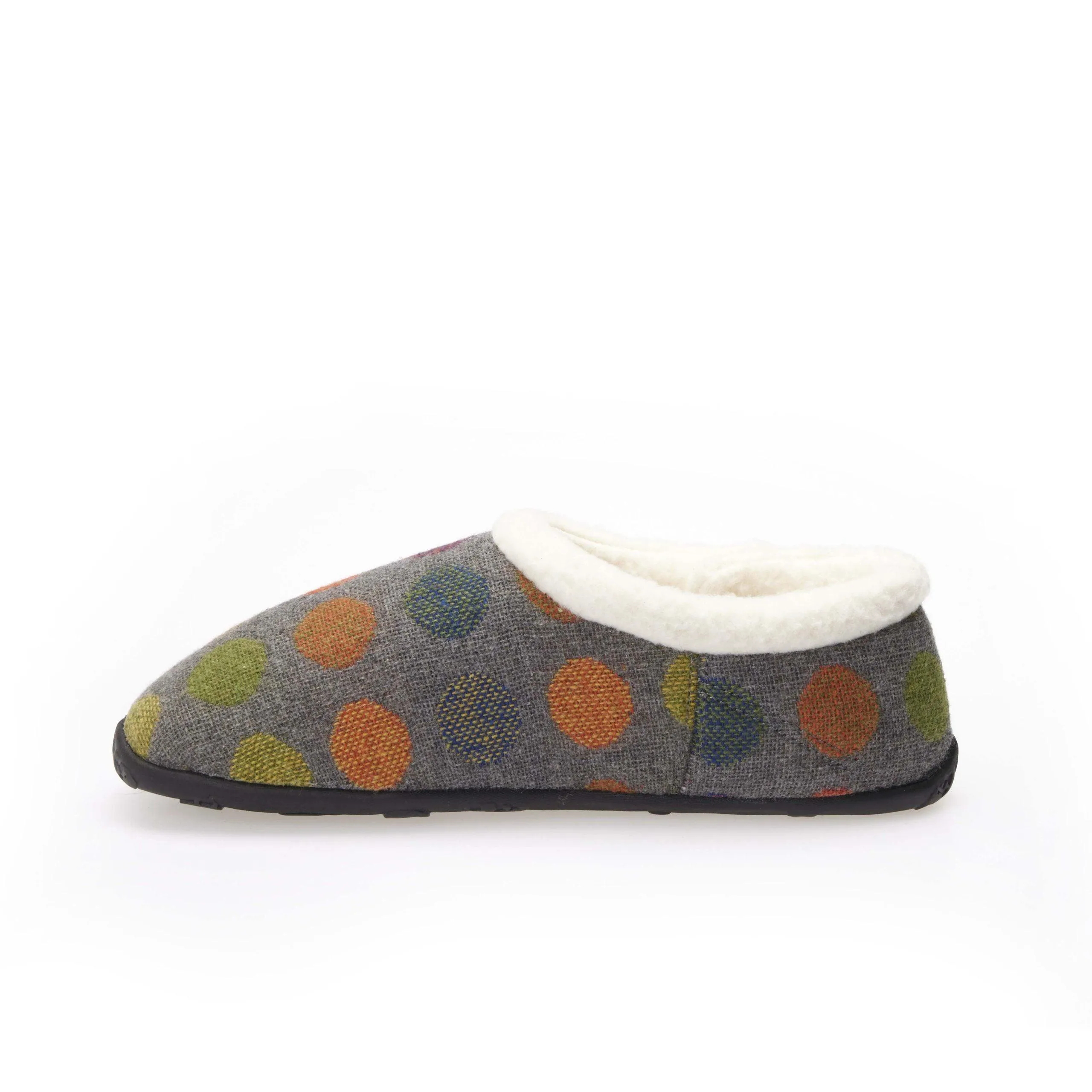 Amber - Grey Multi Spot Women's Slippers