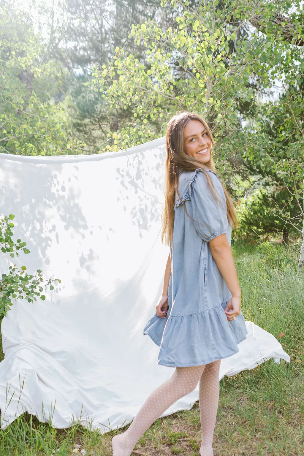 American Summer Chambray Dress