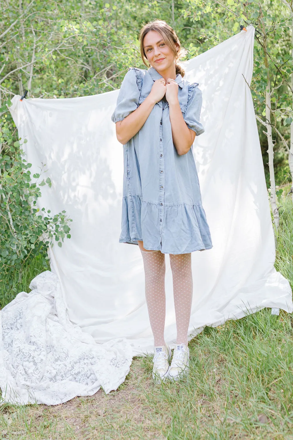 American Summer Chambray Dress