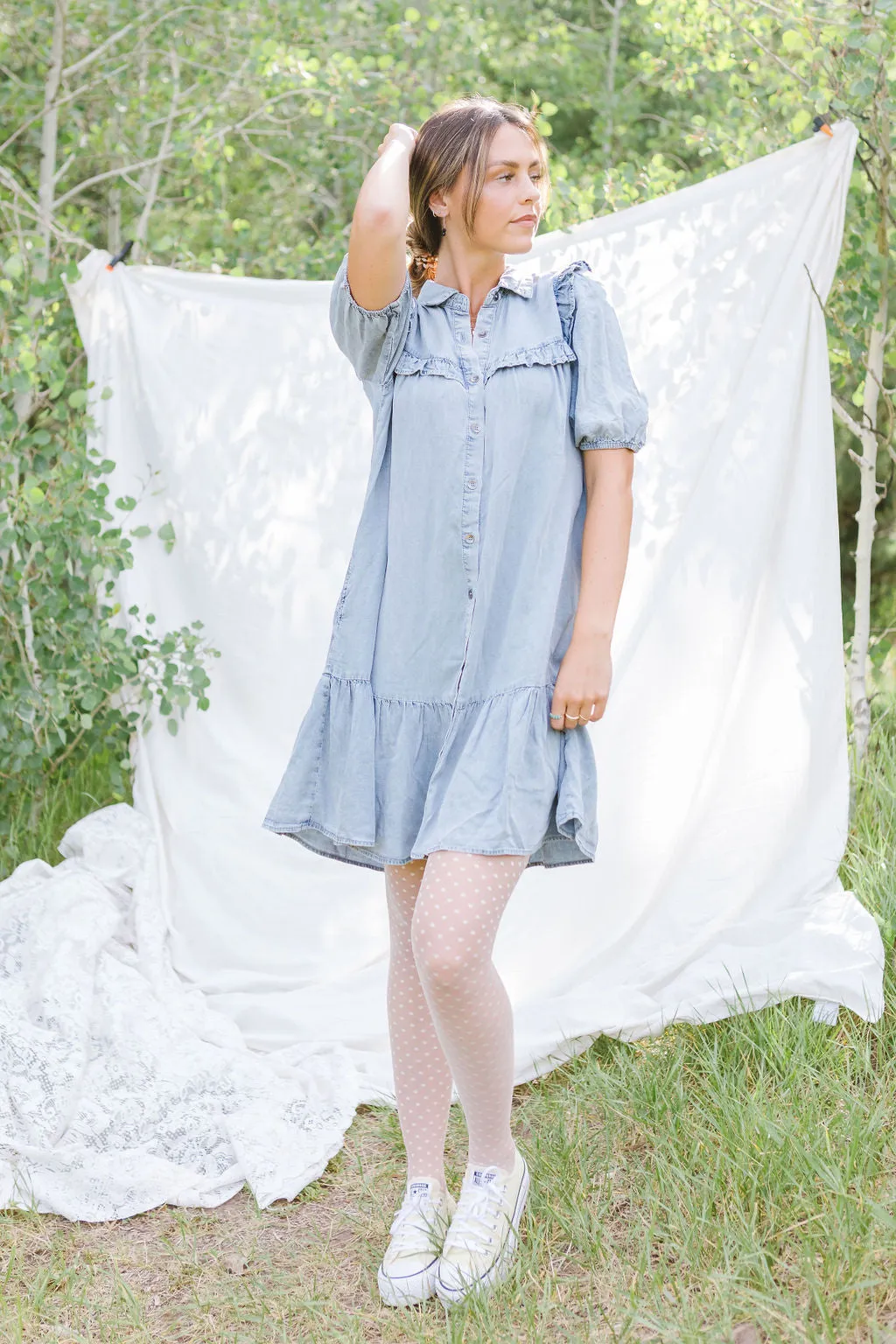 American Summer Chambray Dress