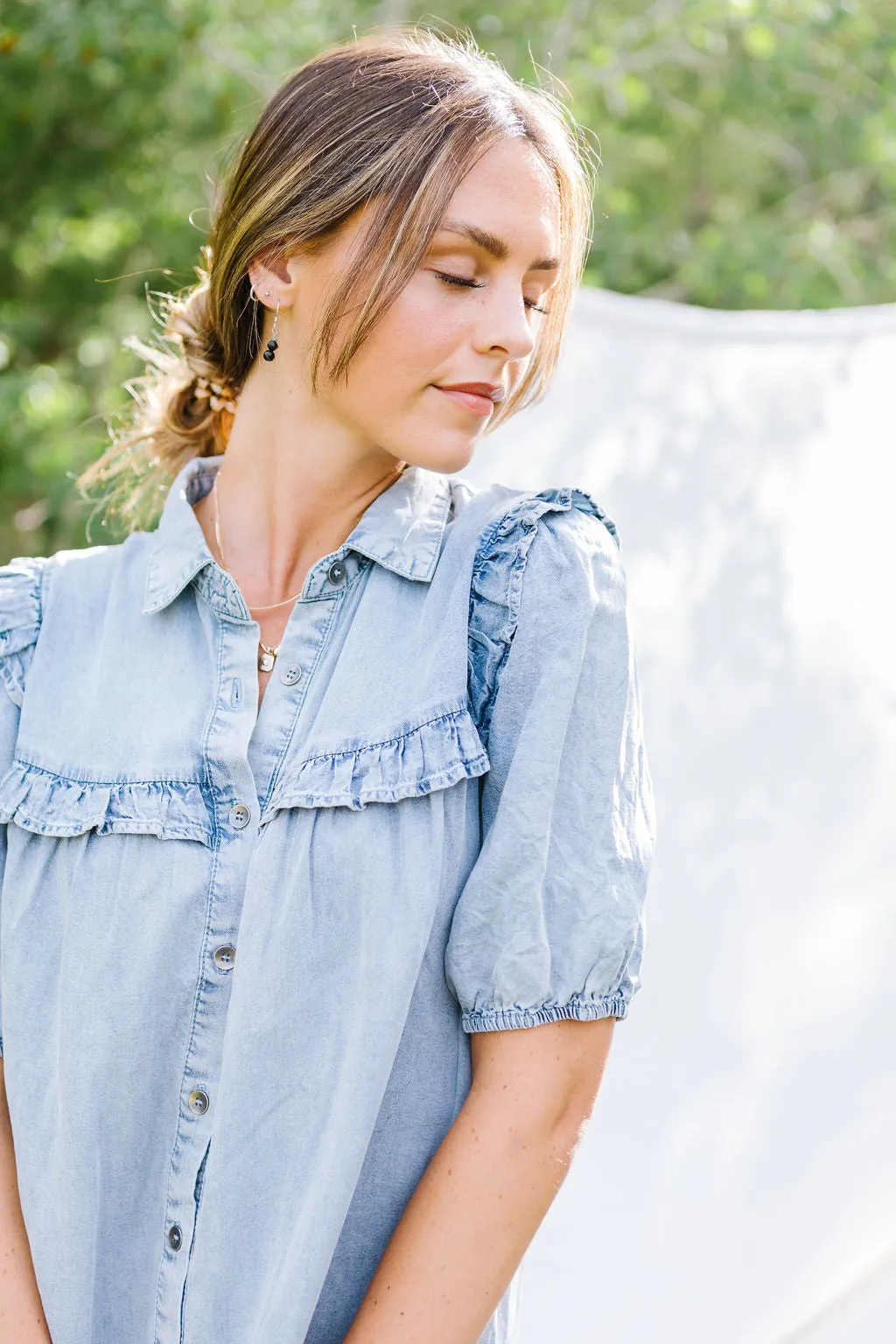 American Summer Chambray Dress
