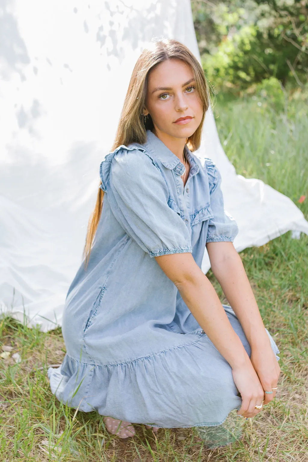 American Summer Chambray Dress