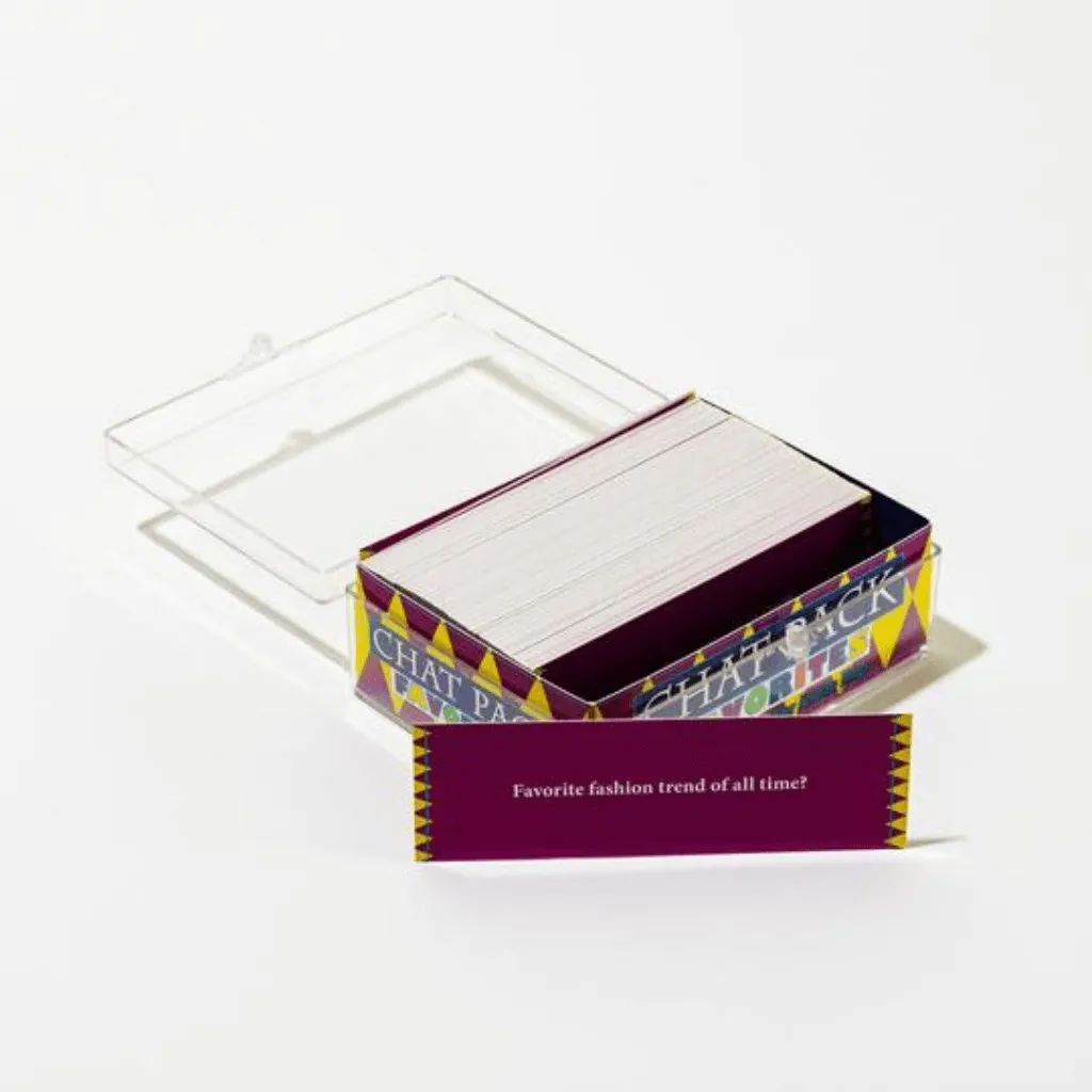 Chat Pack: Favorites Conversation Starter Card Game