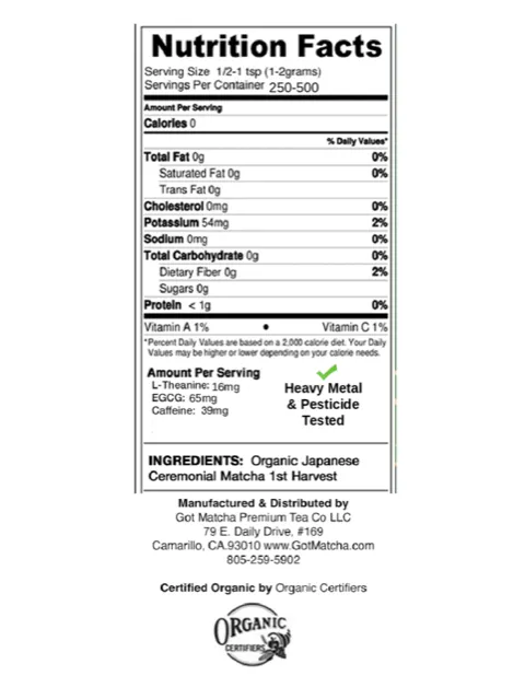 Daily Focus Organic Ceremonial Matcha