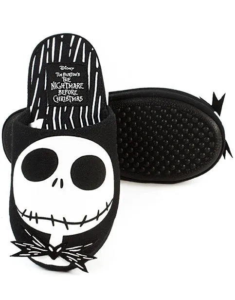 Disney The Nightmare Before Christmas Jack Skellington Face Women's Slippers