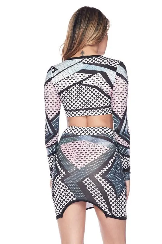 ERIKA TWO PIECES SKIRT SET