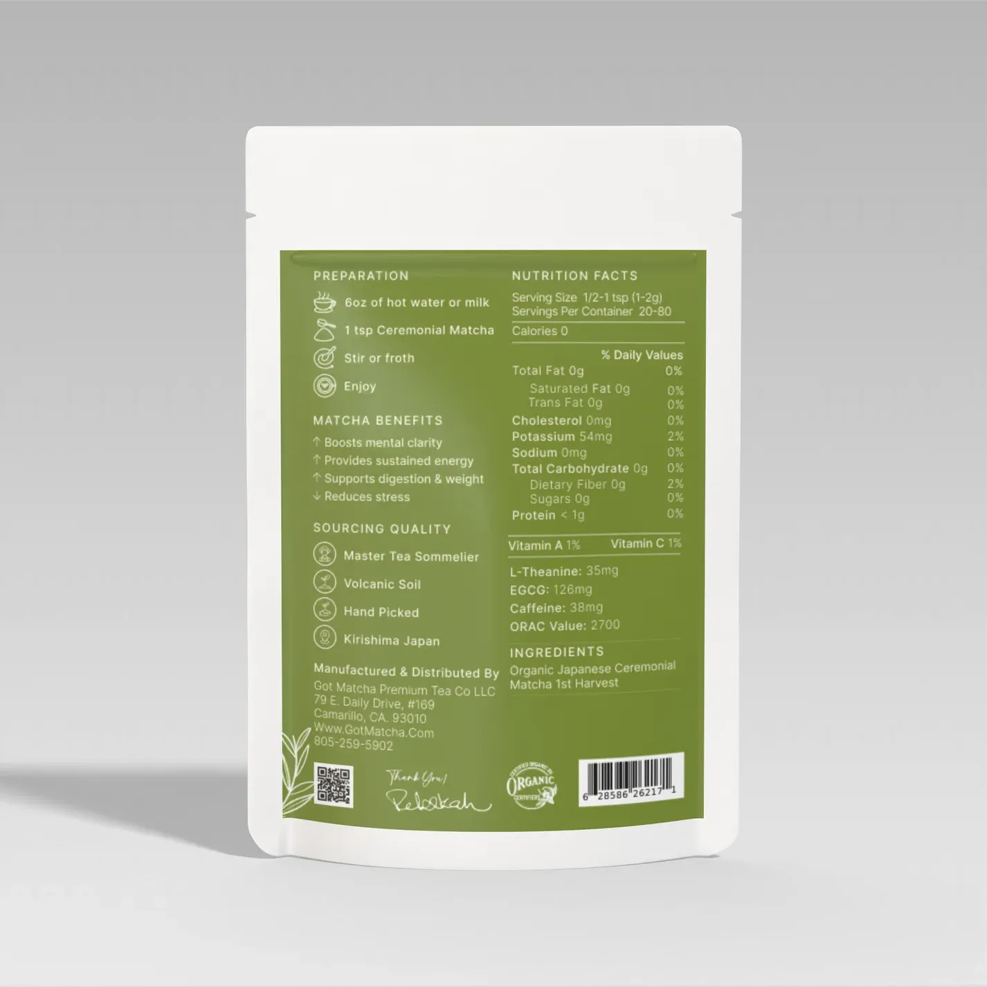 Got Matcha - Premium Organic Ceremonial Matcha Green Tea