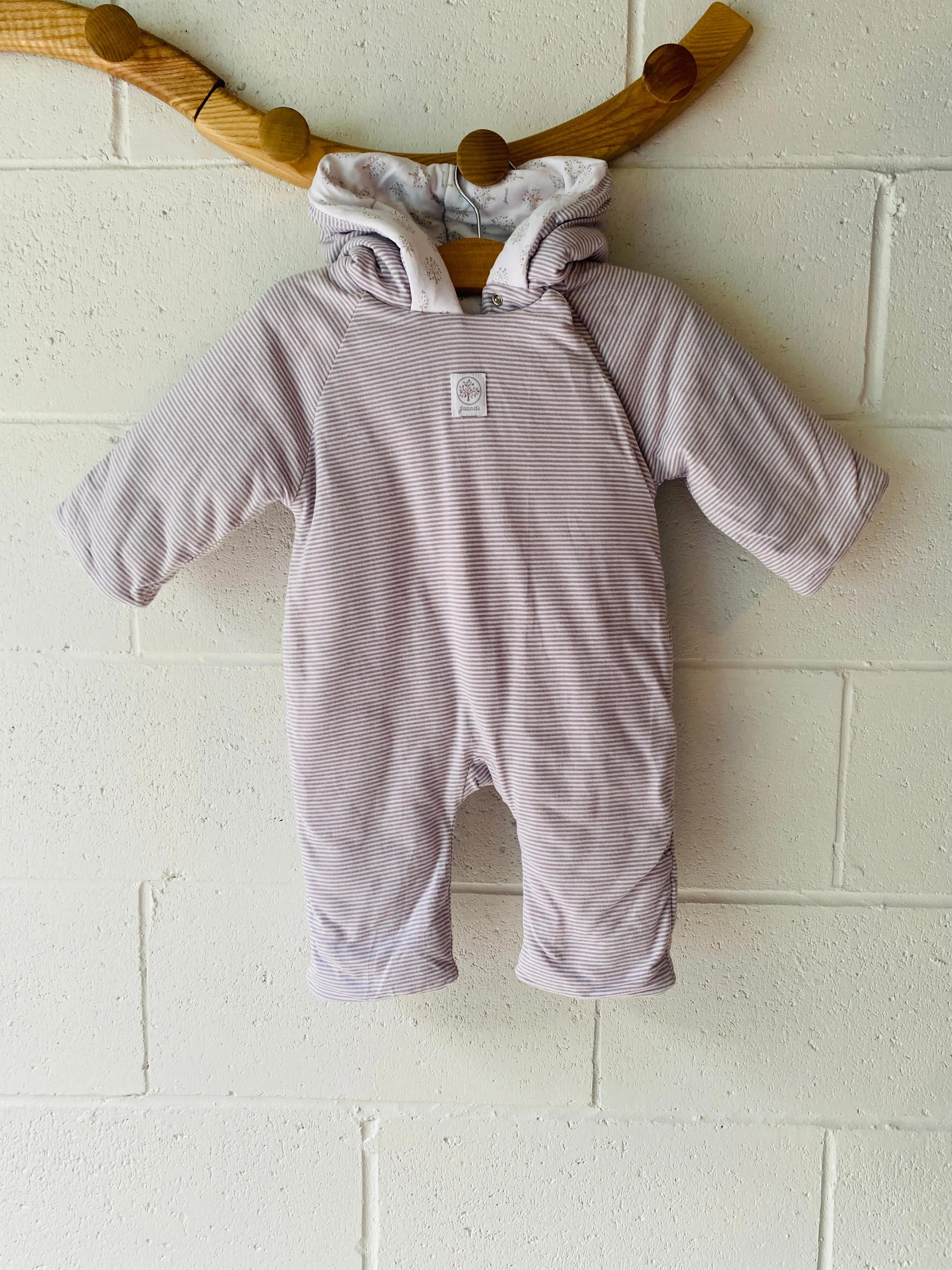 Jacadi Striped Padded Bunting, 6 months (67)