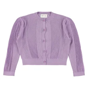 Morley Child Wine Cardigan Shiny Lilac Purple