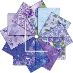 Timeless Treasure Hydrangea Bliss Fat Quarter Bundle CPFQ12CD