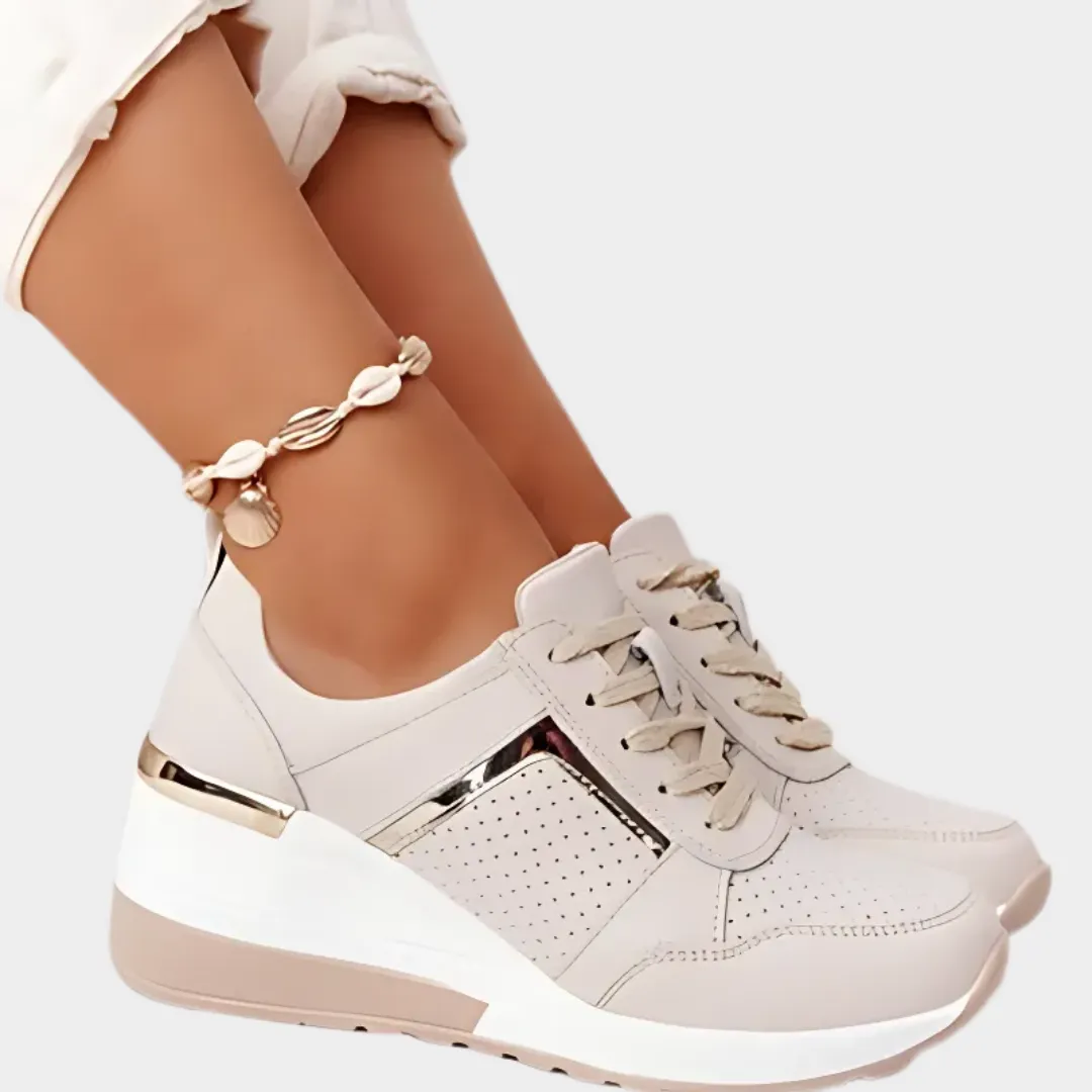 Women's Platform Sneakers  Casual Wear-Resistant Shoes  Lightweight & Comfortable  Multiple Colours