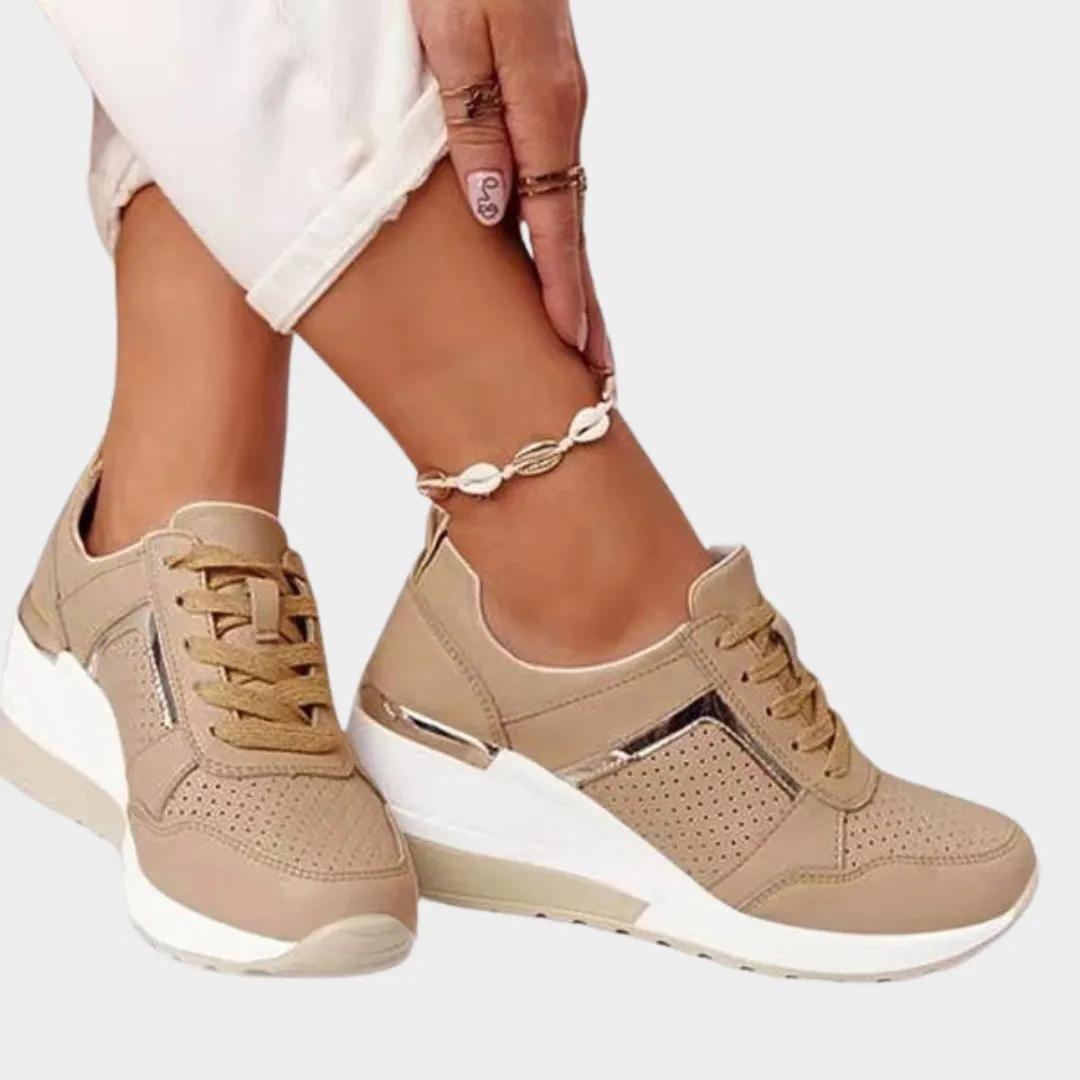 Women's Platform Sneakers  Casual Wear-Resistant Shoes  Lightweight & Comfortable  Multiple Colours